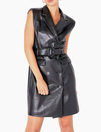 Endless Rose - Dana Leather Mini Dress
