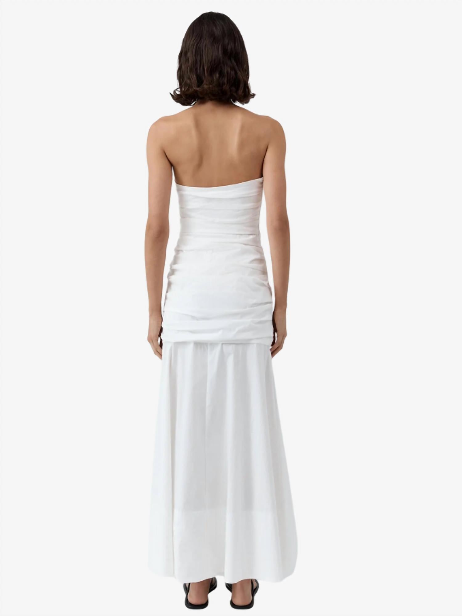 St. Agni - Gathered Strapless Longline Dress