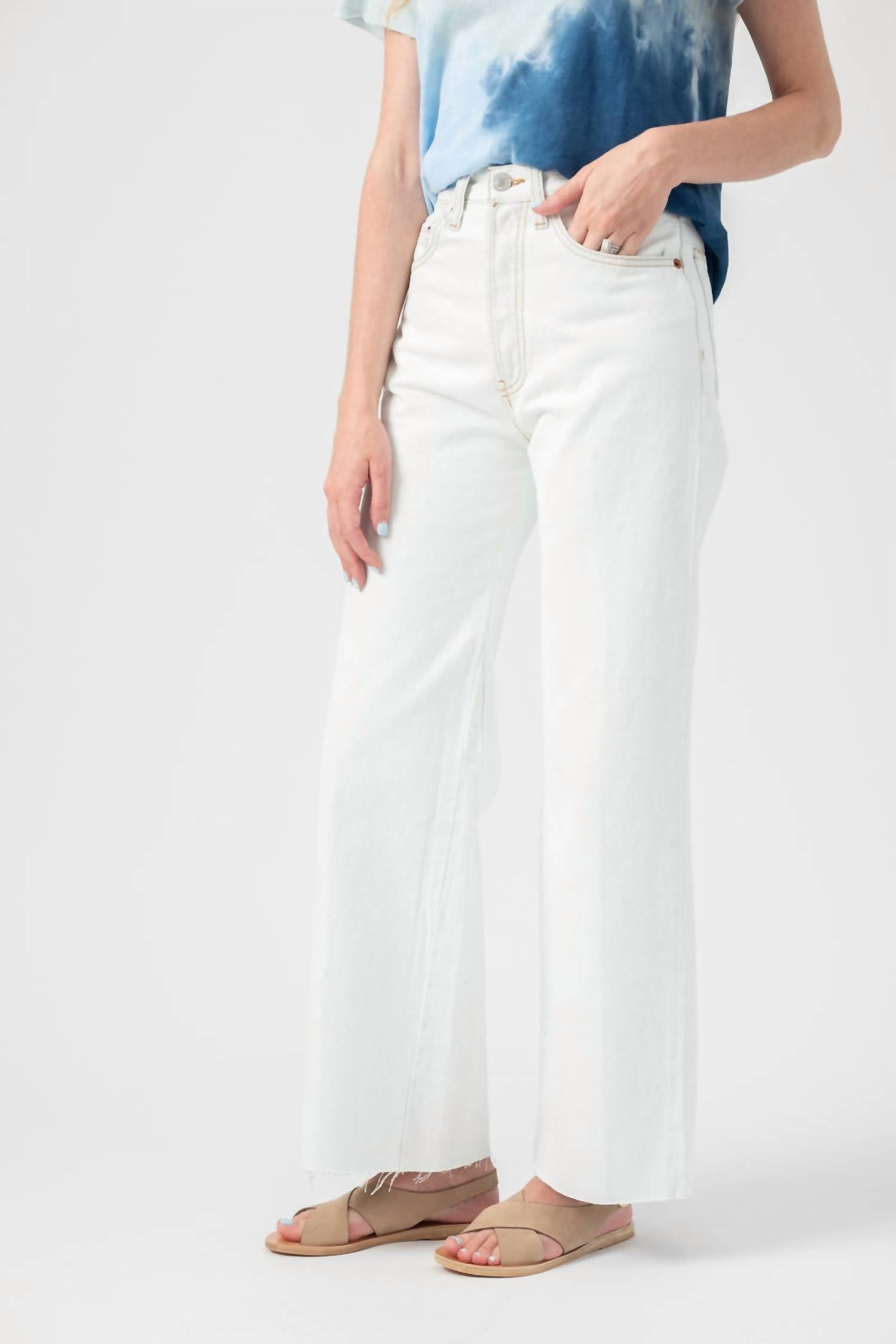 Re/Done - Wide Leg Crop Jeans