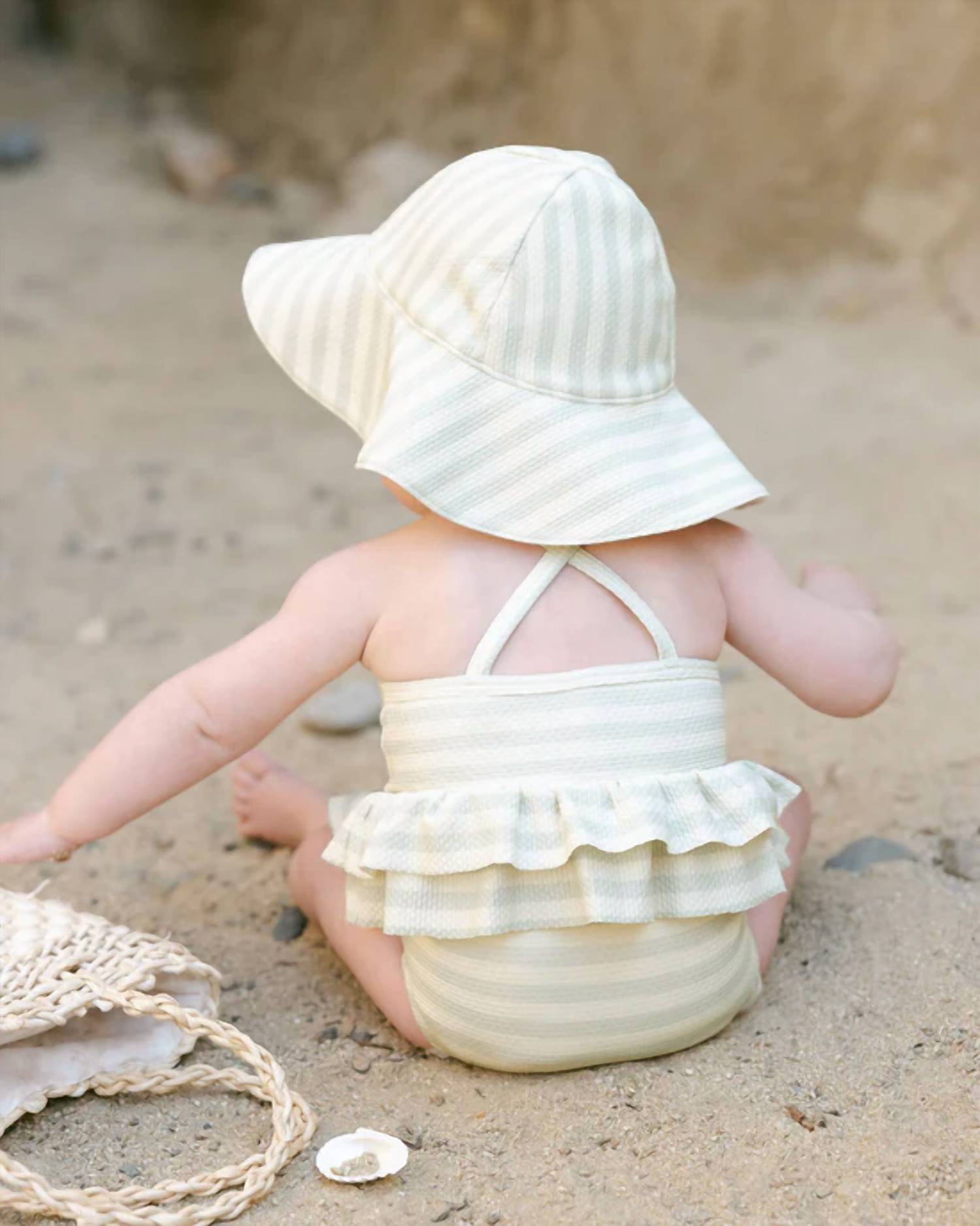 Rylee + Cru - Kid's Ruffled One-piece Swimsuit