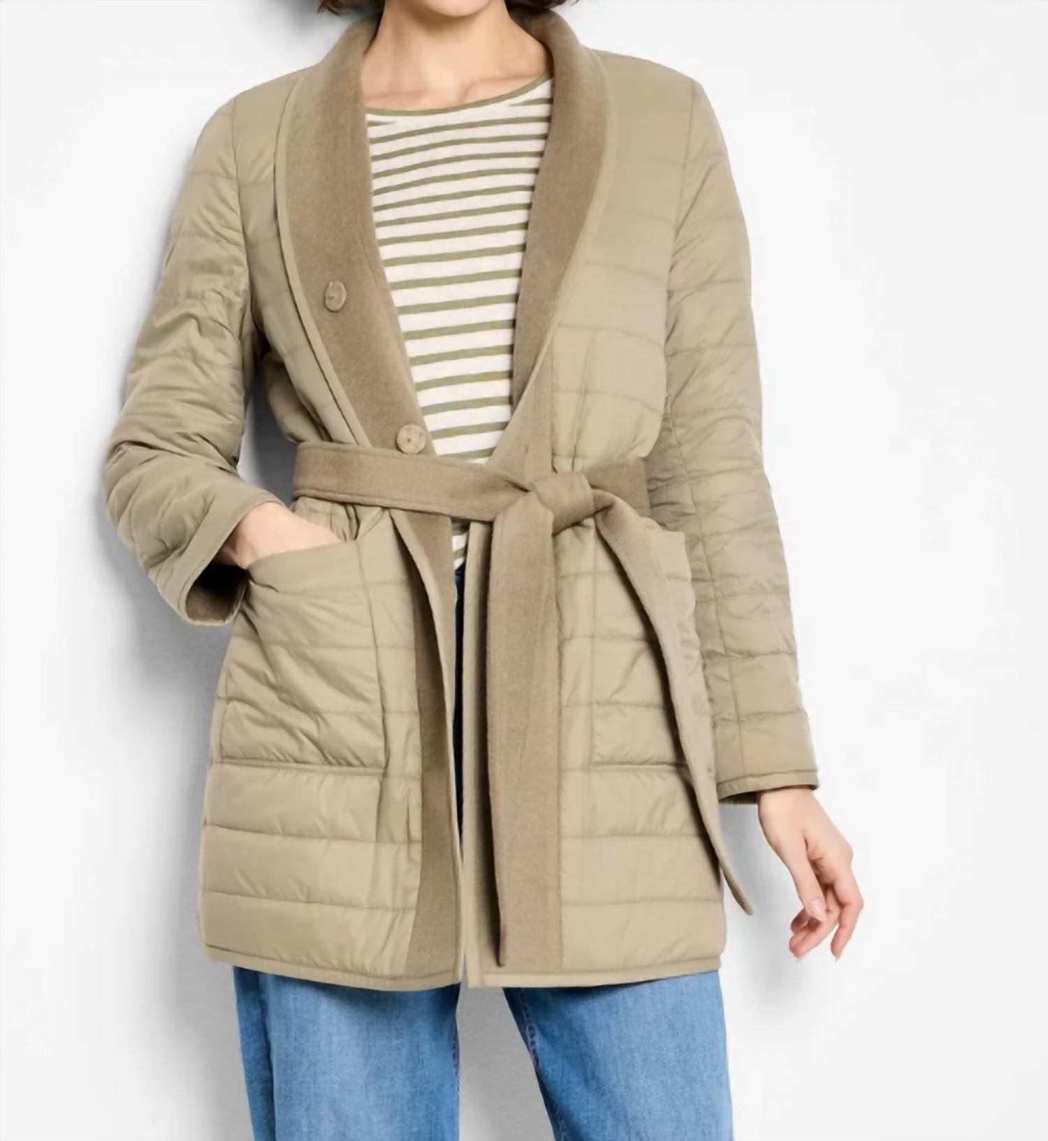 Nic + Zoe - Reversible Quilted Wool Top Coat