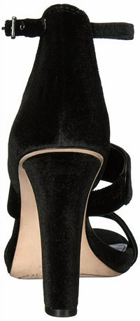 VINCE CAMUTO Women's Robeka Velvet Block Heel Sandals in black - women's sandal - alternate view
