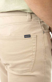 JACHS NEW YORK Straight Fit 5 Pocket Summer Commuter Pant in tan - men's pants - view 5
