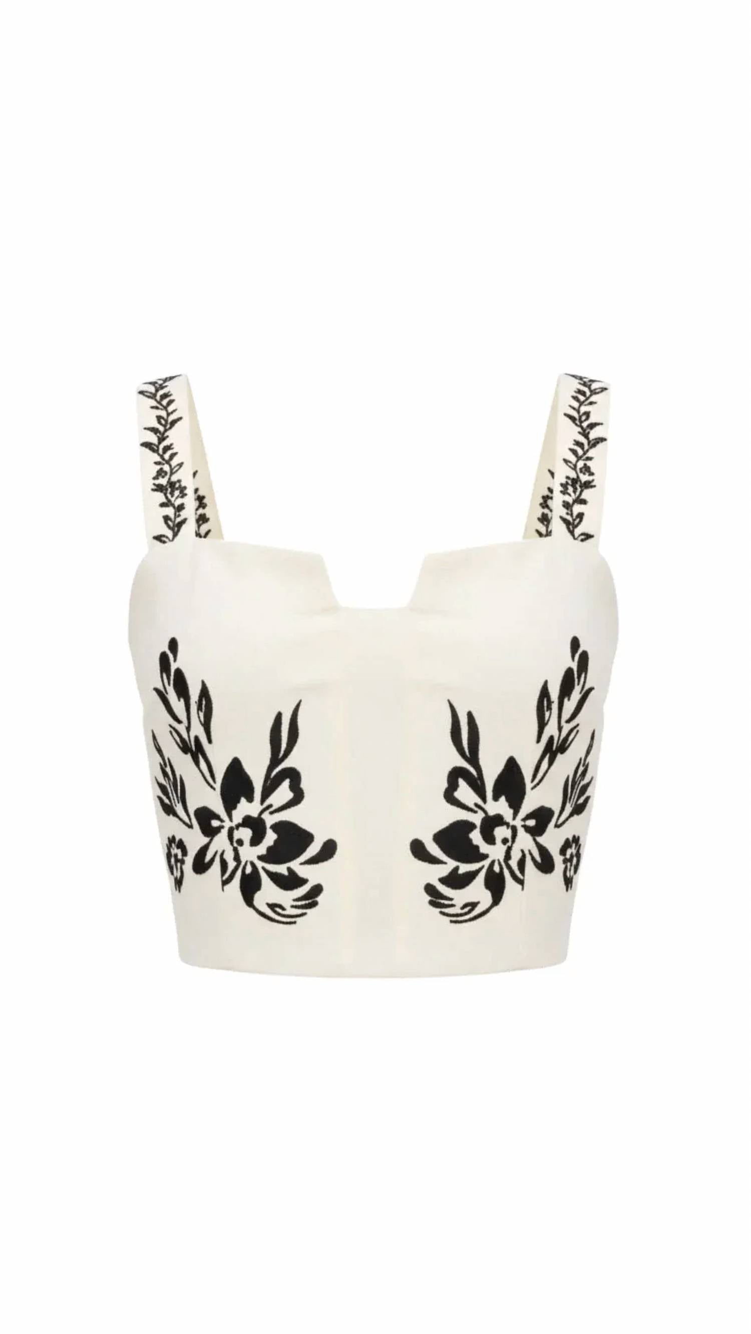 Allison - Embroidered Colette Tank