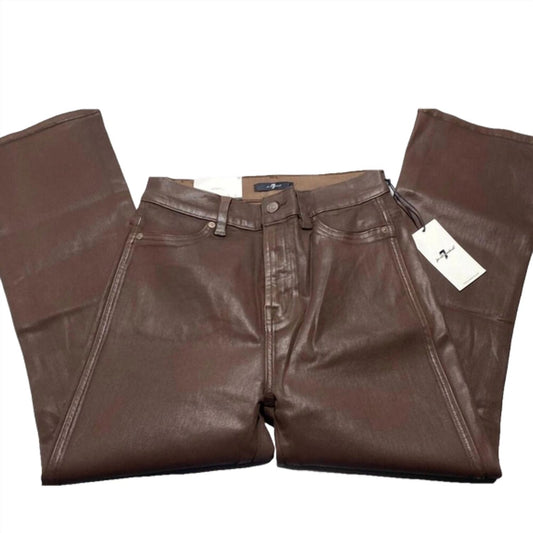 7 For All Mankind - Women's High Waist Slim Kick Waxed Jean