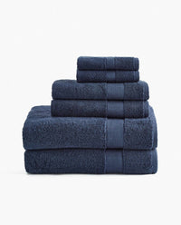Under the Canopy Classic Organic Cotton 6-piece Bath Towel Set in navy - item