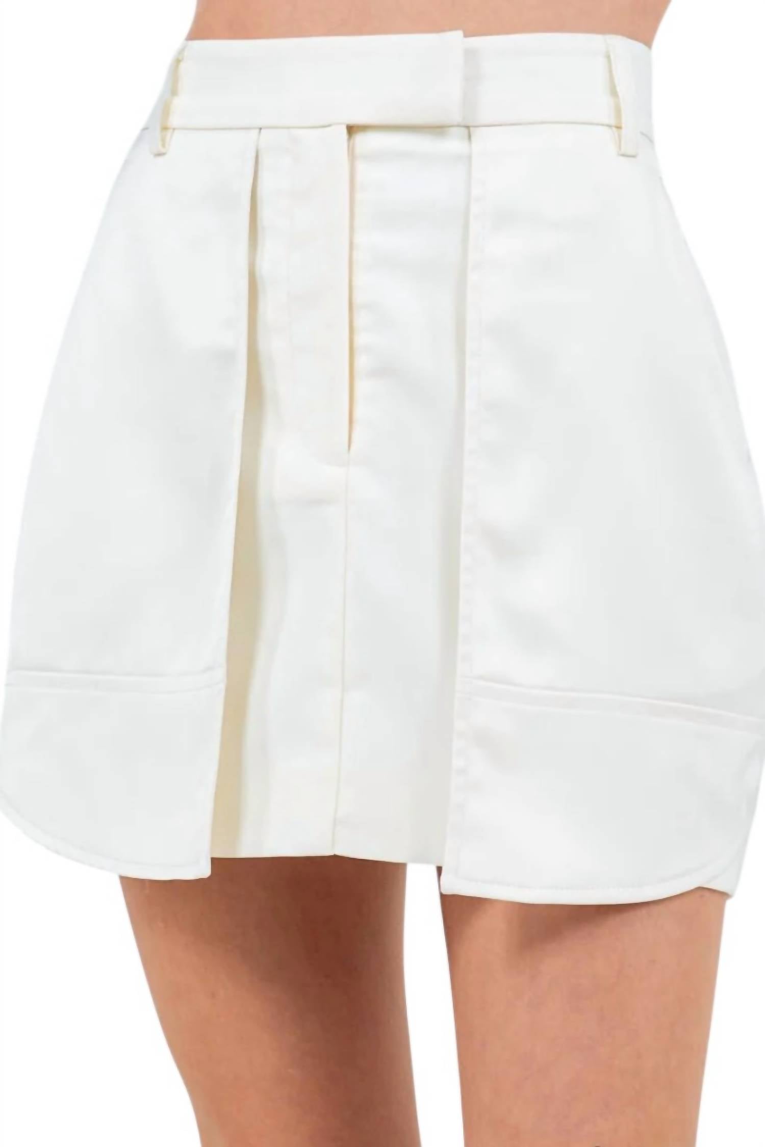 Whiteroom+Cactus - Marisol Overlay Satin Pocket Skirt