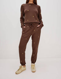 Rails Ramona Long Sleeve Sweatshirt in horseshoes - women's top - alternate view