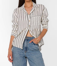 Velvet Heart - Lyla Long Sleeve Button Down Shirt