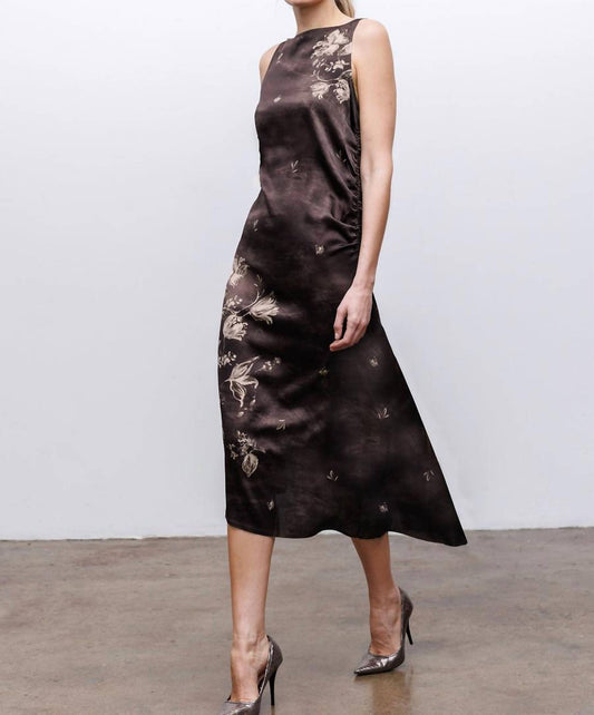 Go By Go Silk - Shirr It Up Midi Dress