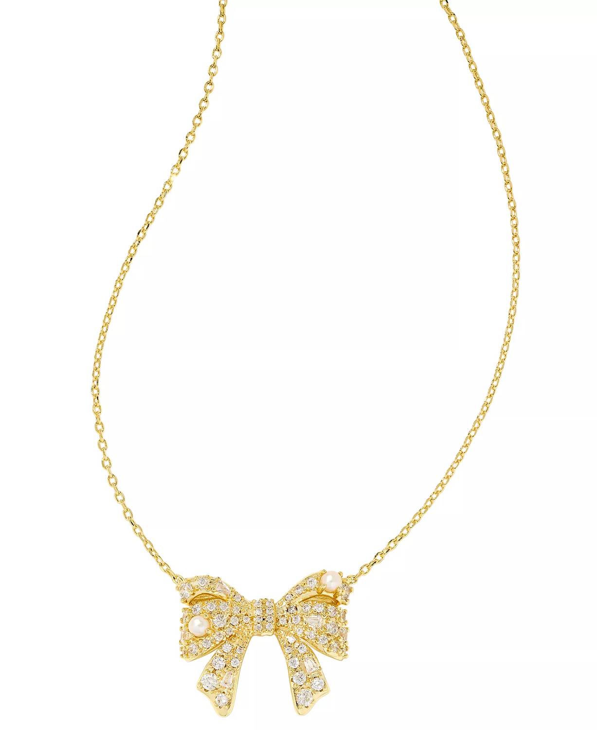 Kendra Scott - Women's Krista Bow Necklace And Ashton Earrings Set