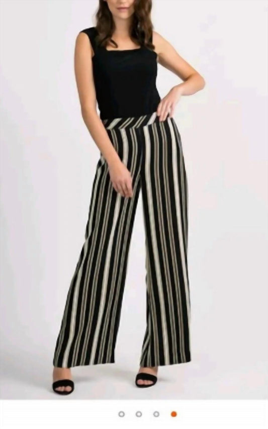 Joseph Ribkoff - Striped Wide Leg Pant