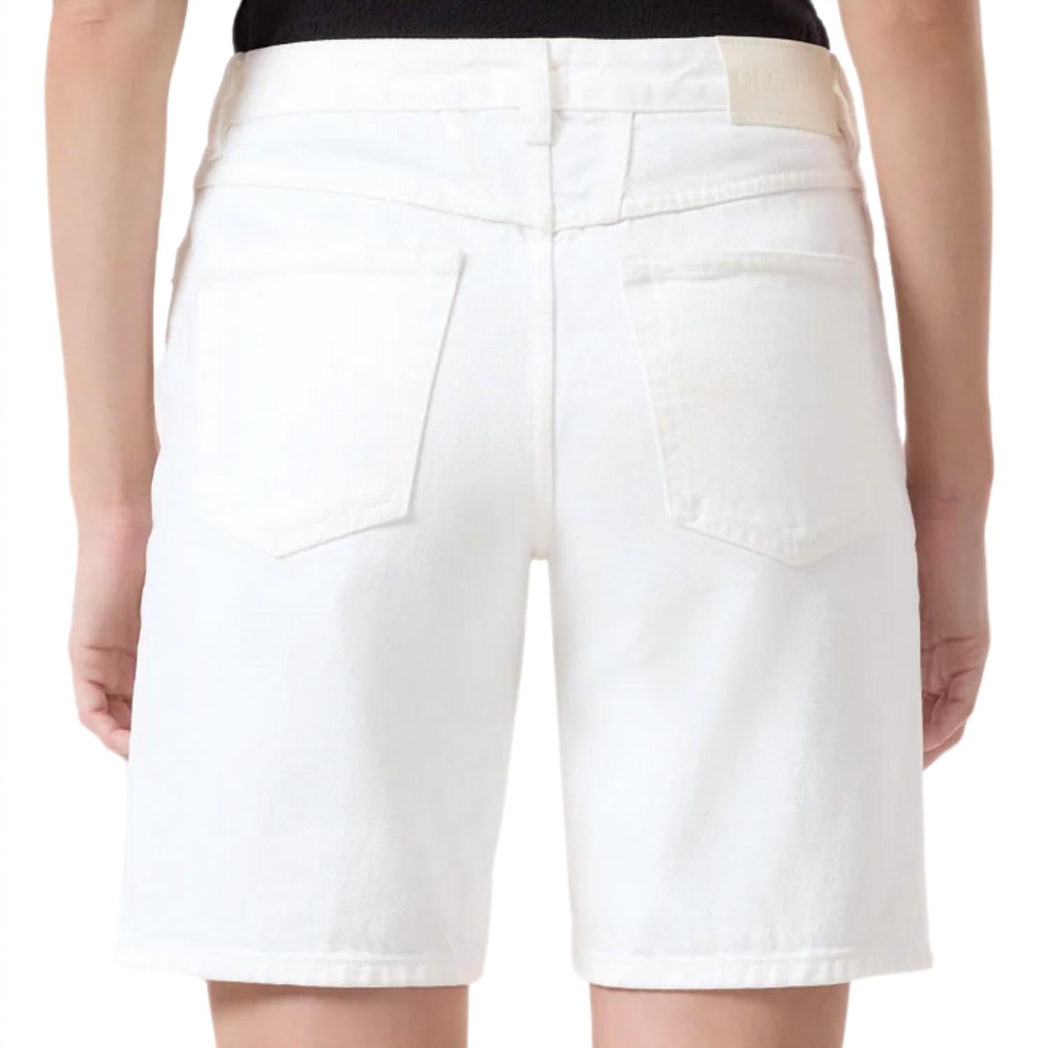 CLOSED Women's Jinnie Shorts in white - women's shorts - detail view