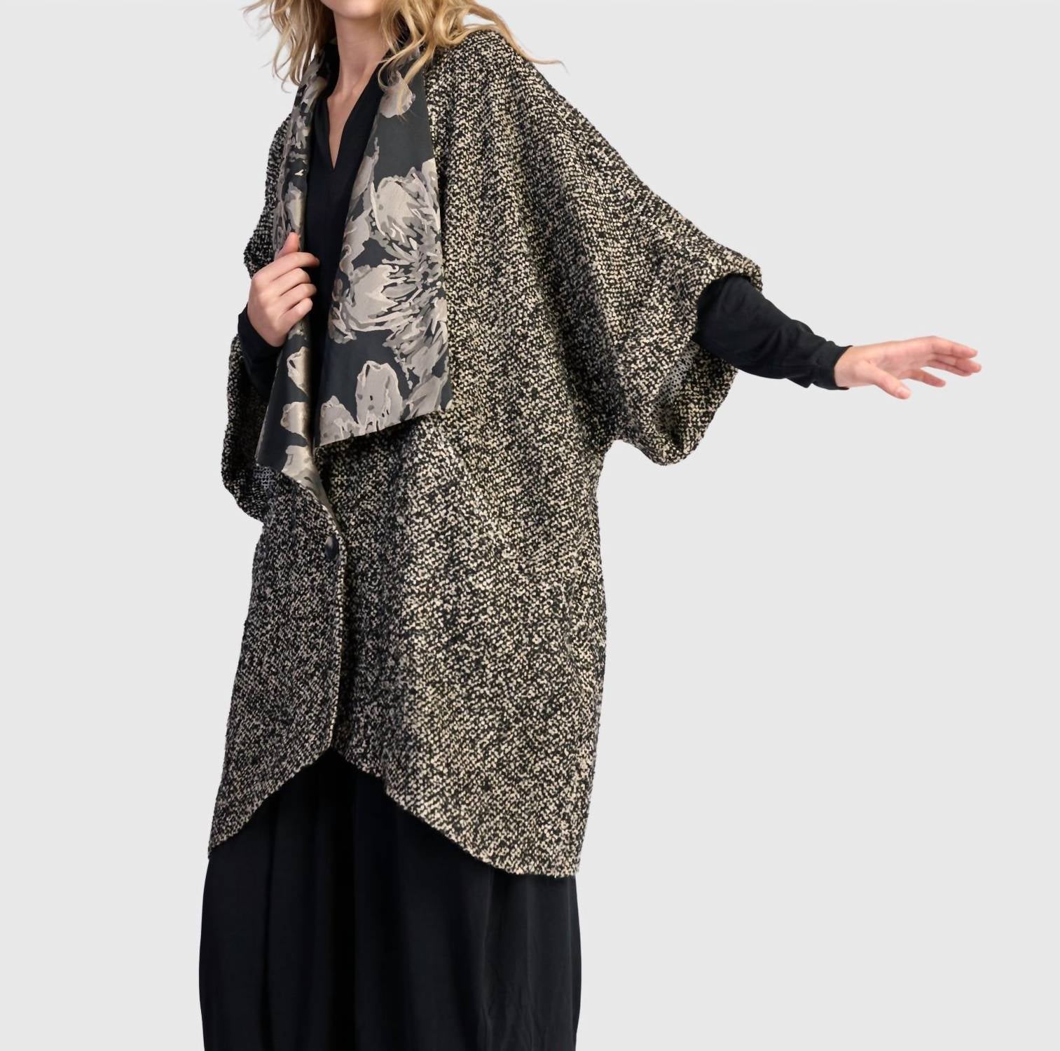 ALEMBIKA Delice Boucle Coat in glow - women's jacket - view 7