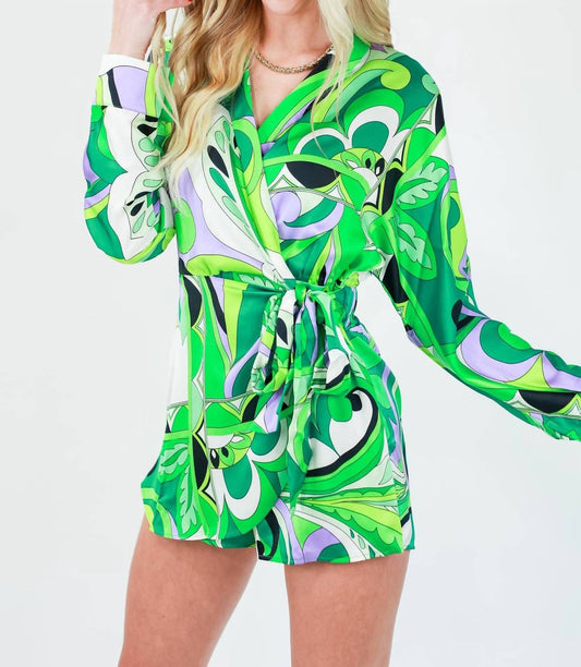 Ee:Some - Paris Long Sleeve Wrap Romper