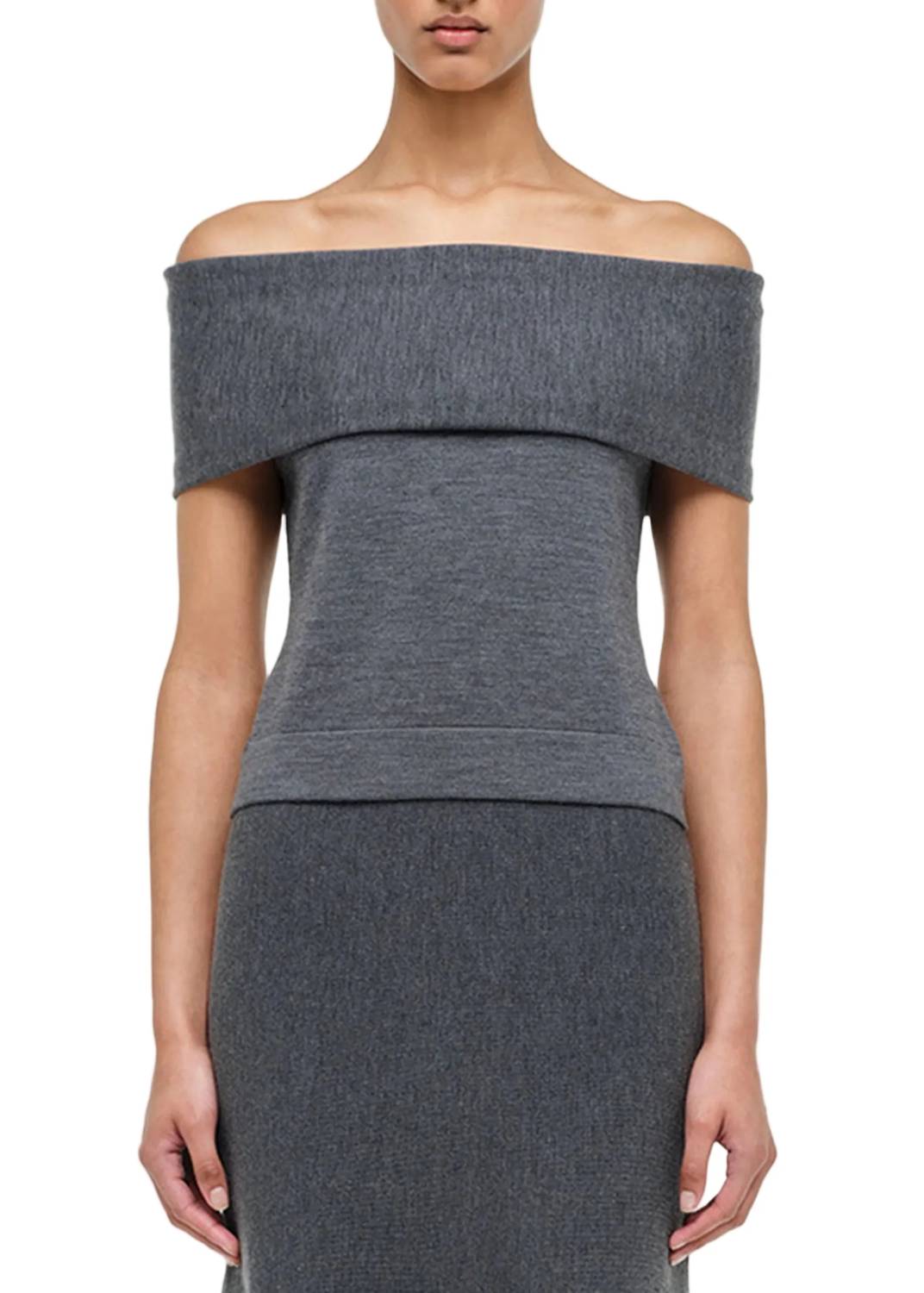 Simkhai - Callahan Wool Off Shoulder Top