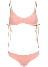 Maaji - blooming glow iconic low rise thin side bikini bottom
