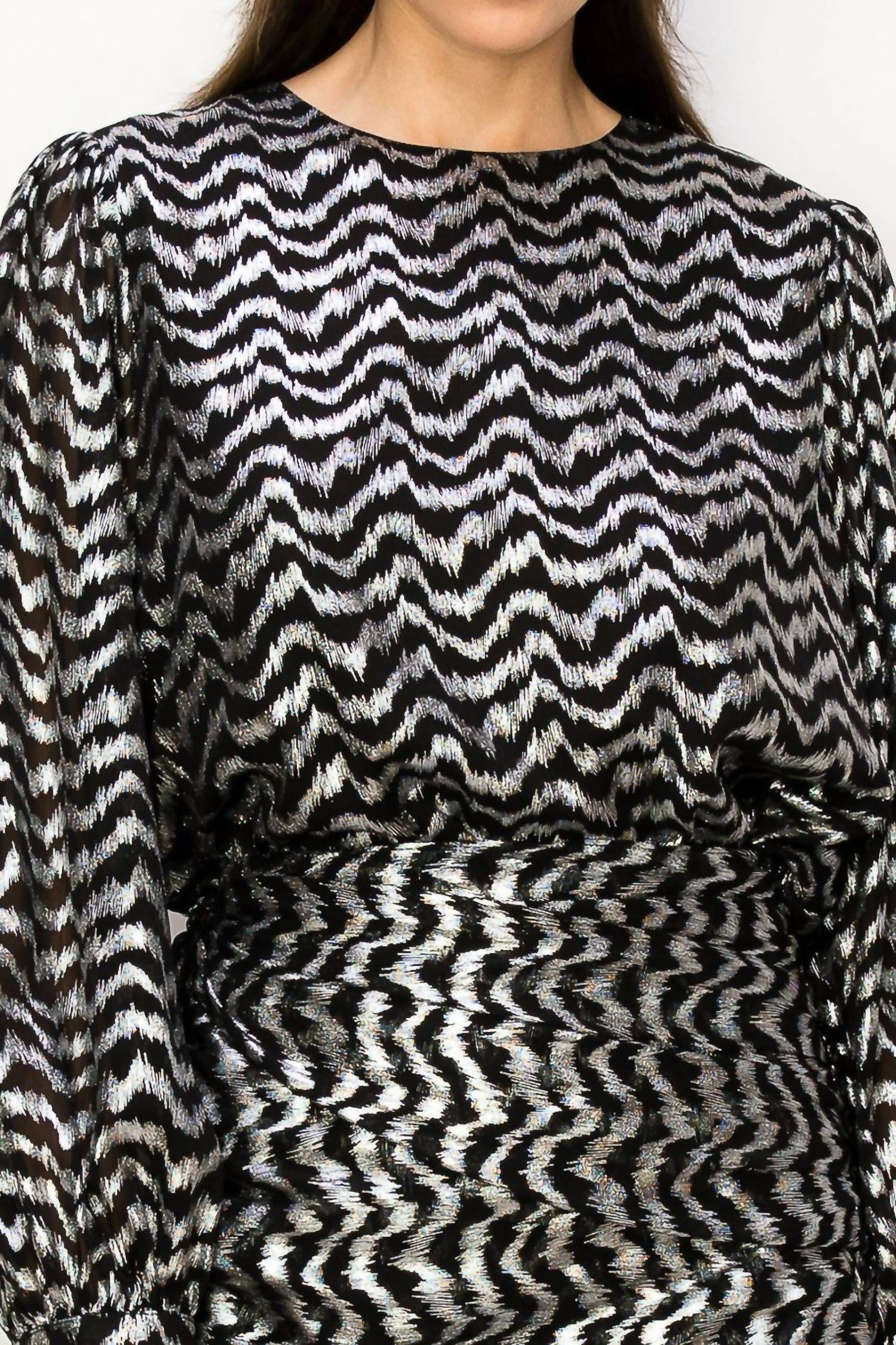 Ina - Chevron Print Blouse