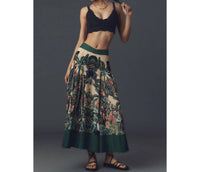 Farm Rio - Jungle Print V-waist Midi Skirt