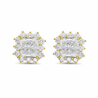 Diana M Jewels - Women's Radiant Lab-Grown Diamond Stud Earrings (6.00 Ct TCW) - Elegant