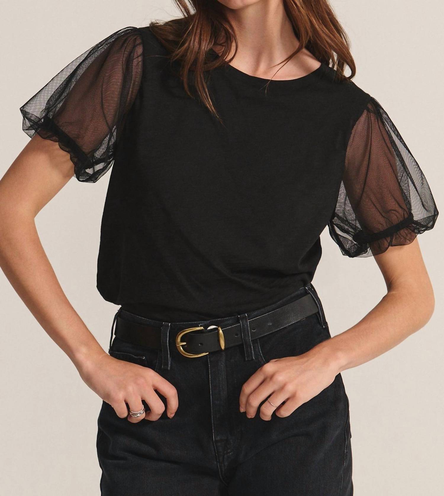 Velvet By Graham & Spencer - Cotton Slub Novelty Justine Top