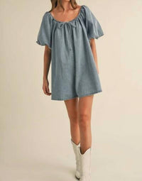 Needii - Babydoll Denim Romper