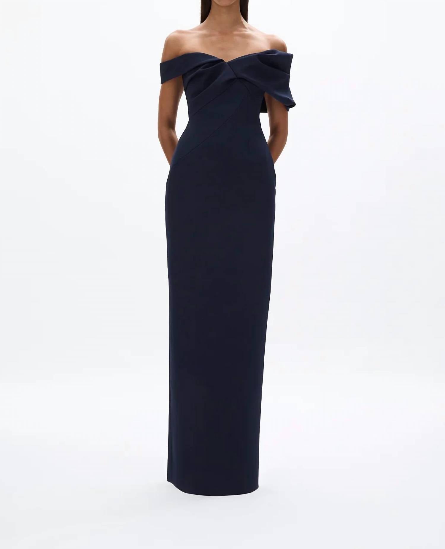 Rachel Gilbert - Maddie Off The Shoulder Gown