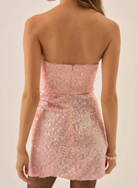 For Love & Lemons - Elysian Strapless Sequin Mini Dress