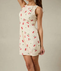Sunday Edition - Cherry Printed Mini Dress