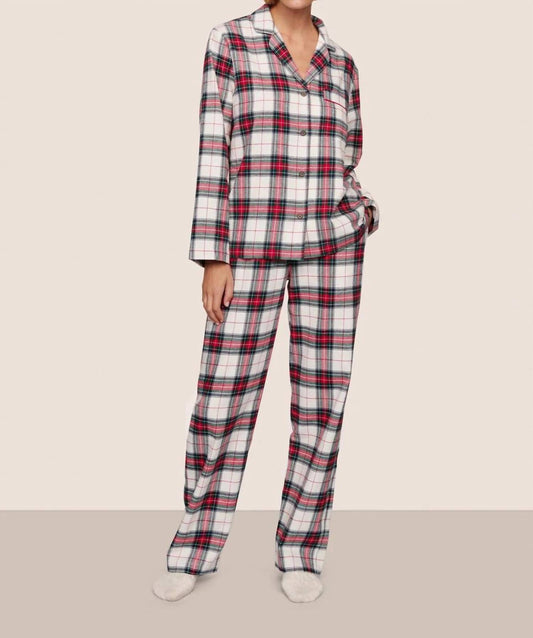 Eberjey - Flannel Long Pajama Set