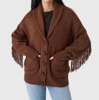 White + Warren - Cashmere Blend Luxe Fringe Coatigan