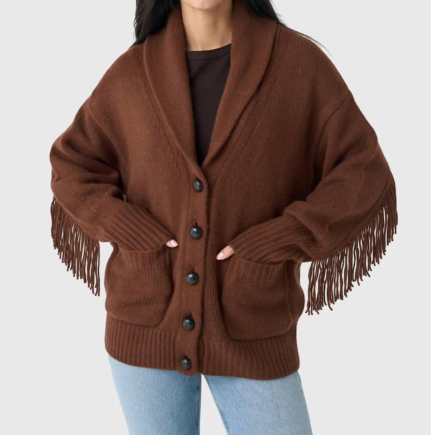 White + Warren - Cashmere Blend Luxe Fringe Coatigan