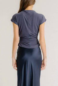 Sablyn - Mena Rouched Slit Neck Tank