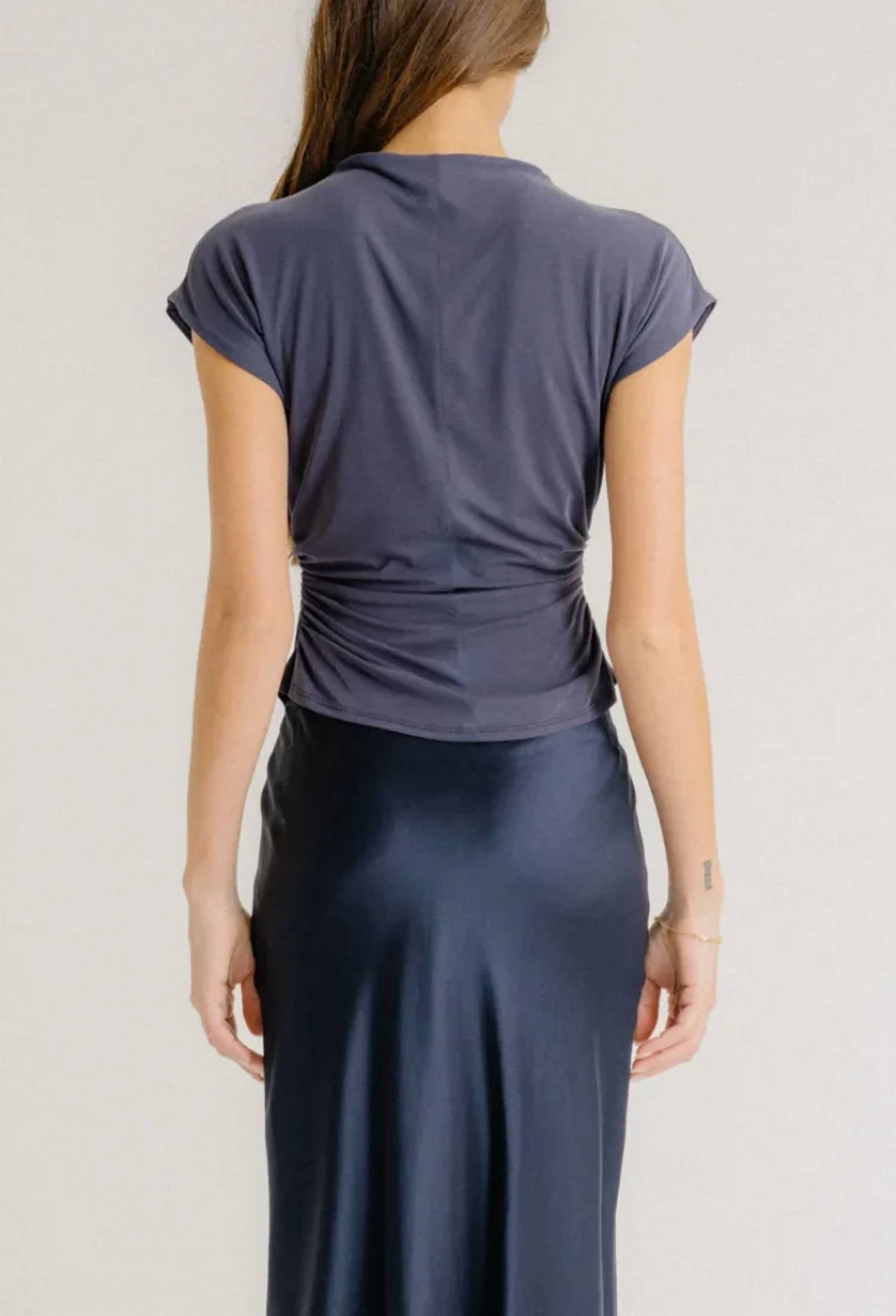 Sablyn - Mena Rouched Slit Neck Tank