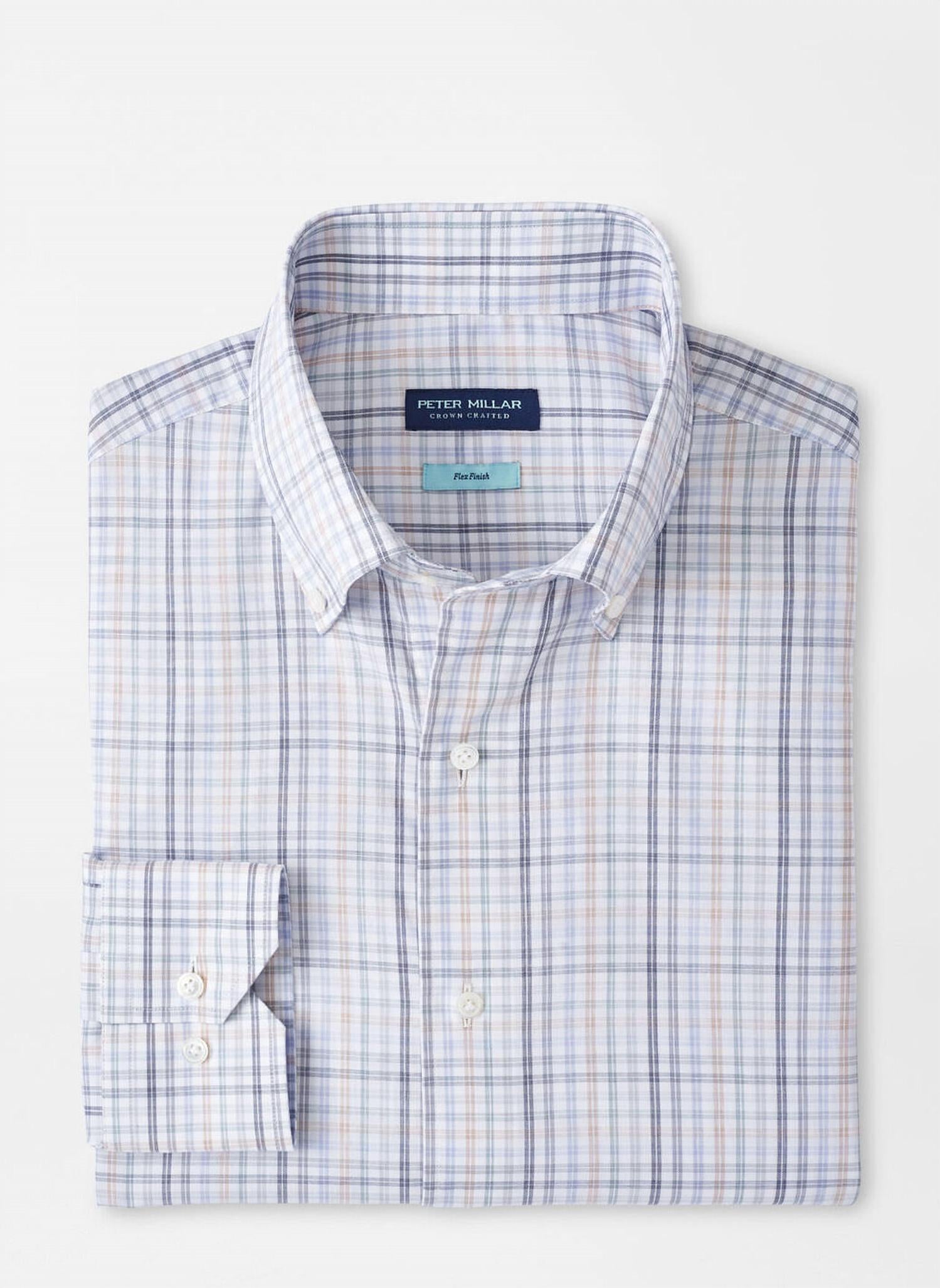 PETER MILLAR Orvieto Cotton Shirt in sherwood - men's shirt - view 4
