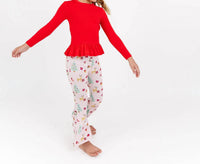 Emerson And Friends - Sugar Plum Bamboo Flare Pants Set
