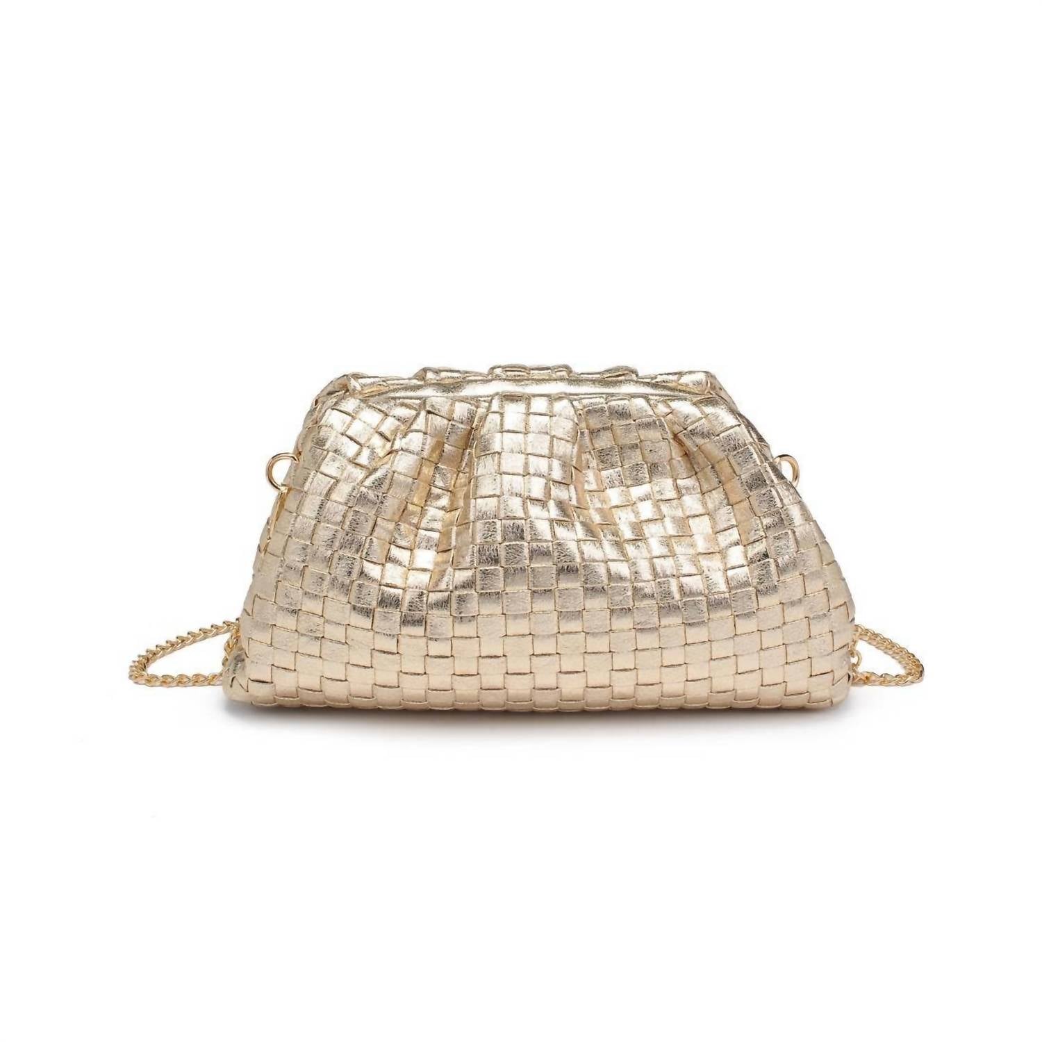 Urban Expressions - Women's Tate Woven Frame Clutch Bag