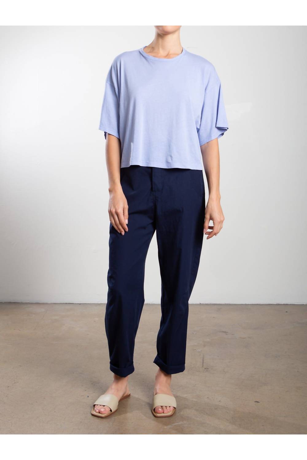 Pharaoh Claire Cotton Twill Pant in midnight - women's pants