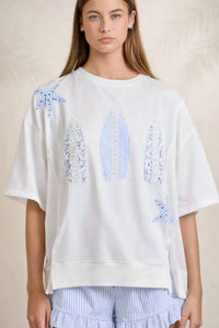 Main Strip - Surfboard Patchwork Tee
