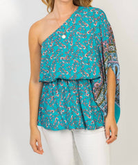 White Birch - Off Shoulder Floral Print Top
