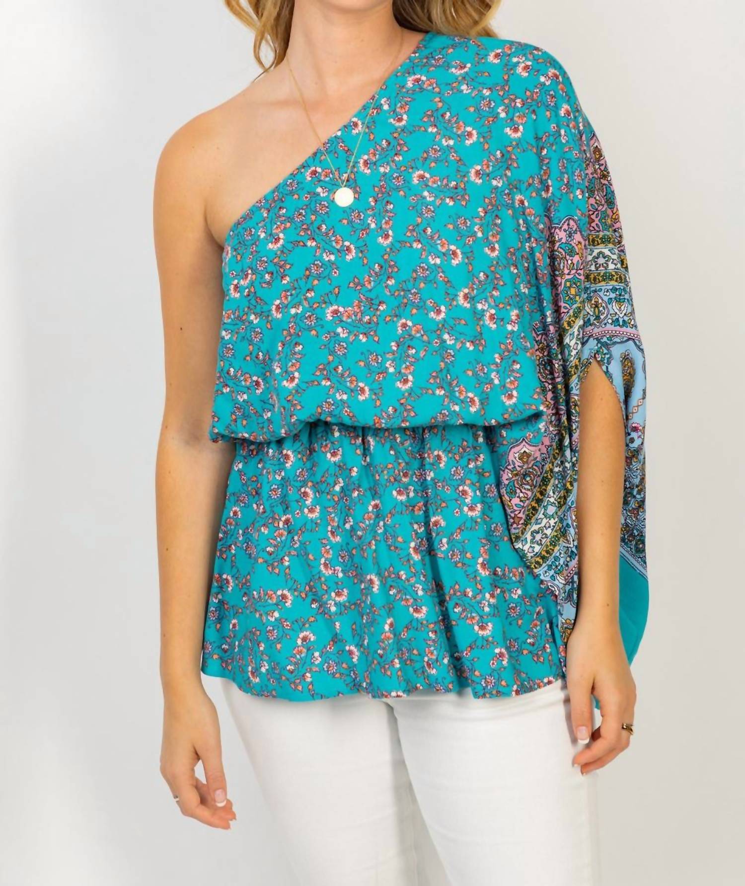 White Birch - Off Shoulder Floral Print Top