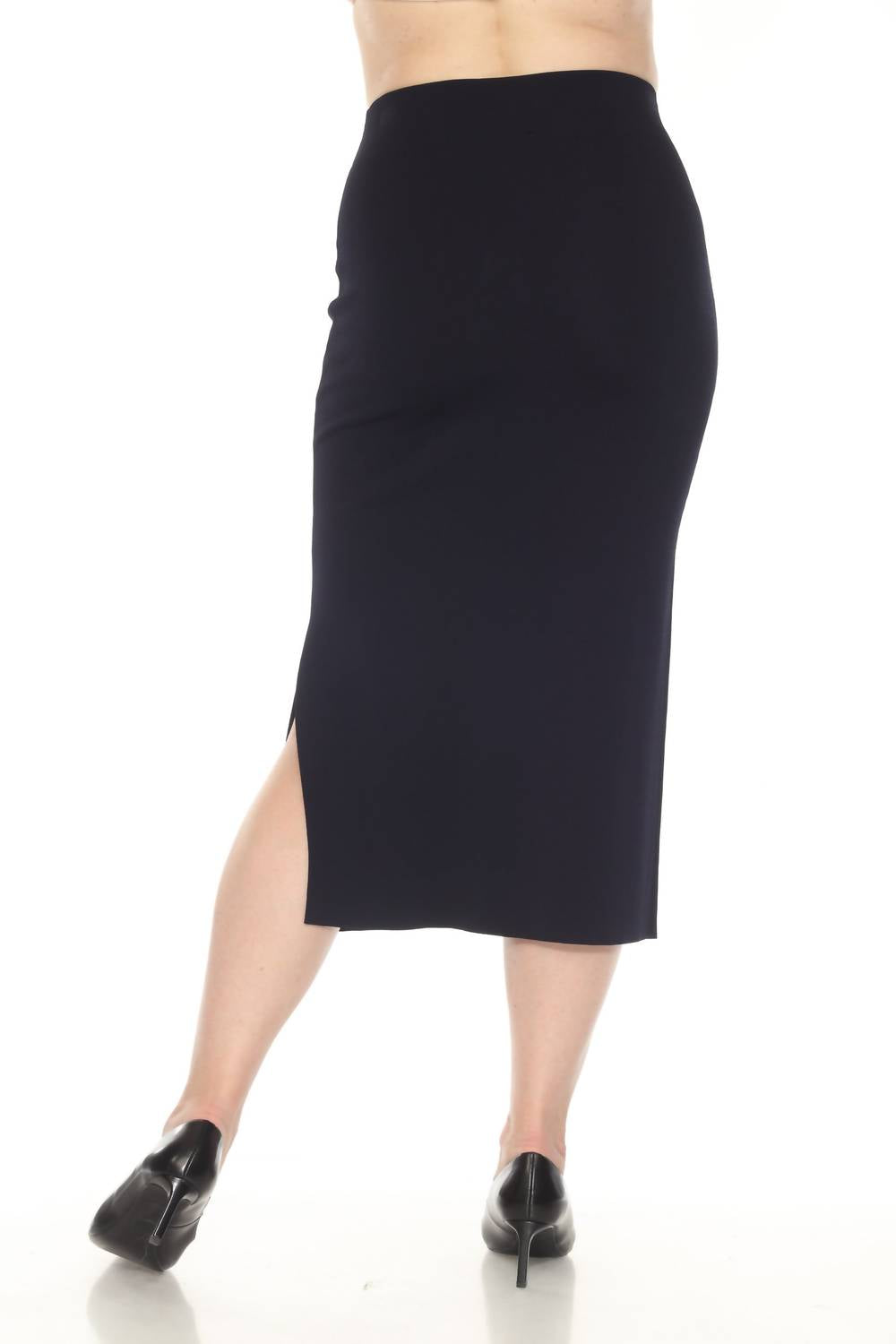 Joseph Ribkoff - High Waist Midi Pencil Skirt