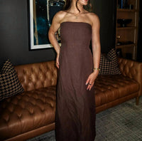 Olivaceous - Sienna Strapless Maxi Dress