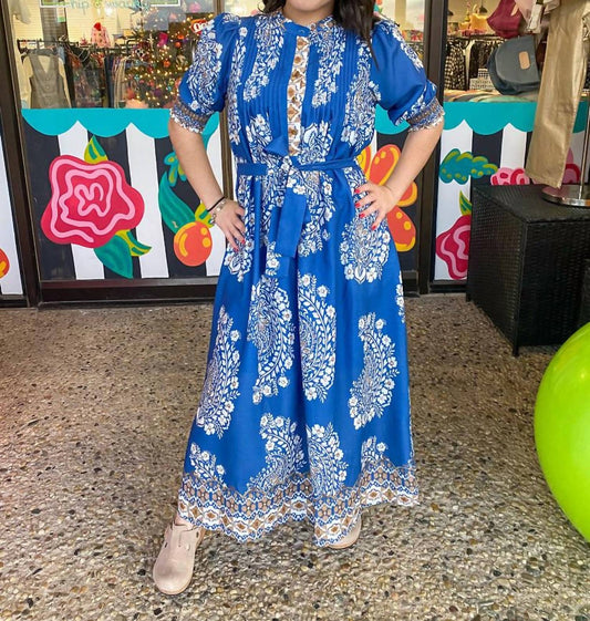 Joy Joy - Pin Tuck Maxi Dress