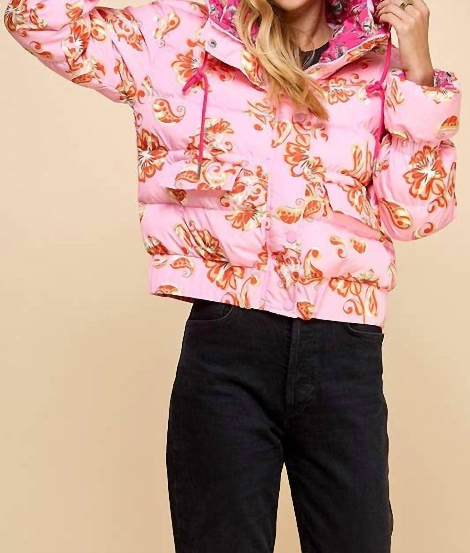 Tcec - Fancy Flowers Puffer Jacket