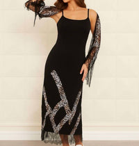 Angel Apparel - Cheetah Detail Maxi Dress