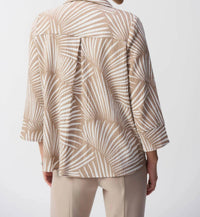 Joseph Ribkoff - Tropical Print Textured Trapeze Jacket