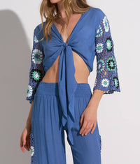 Elan - Palma Crochet Tie Top