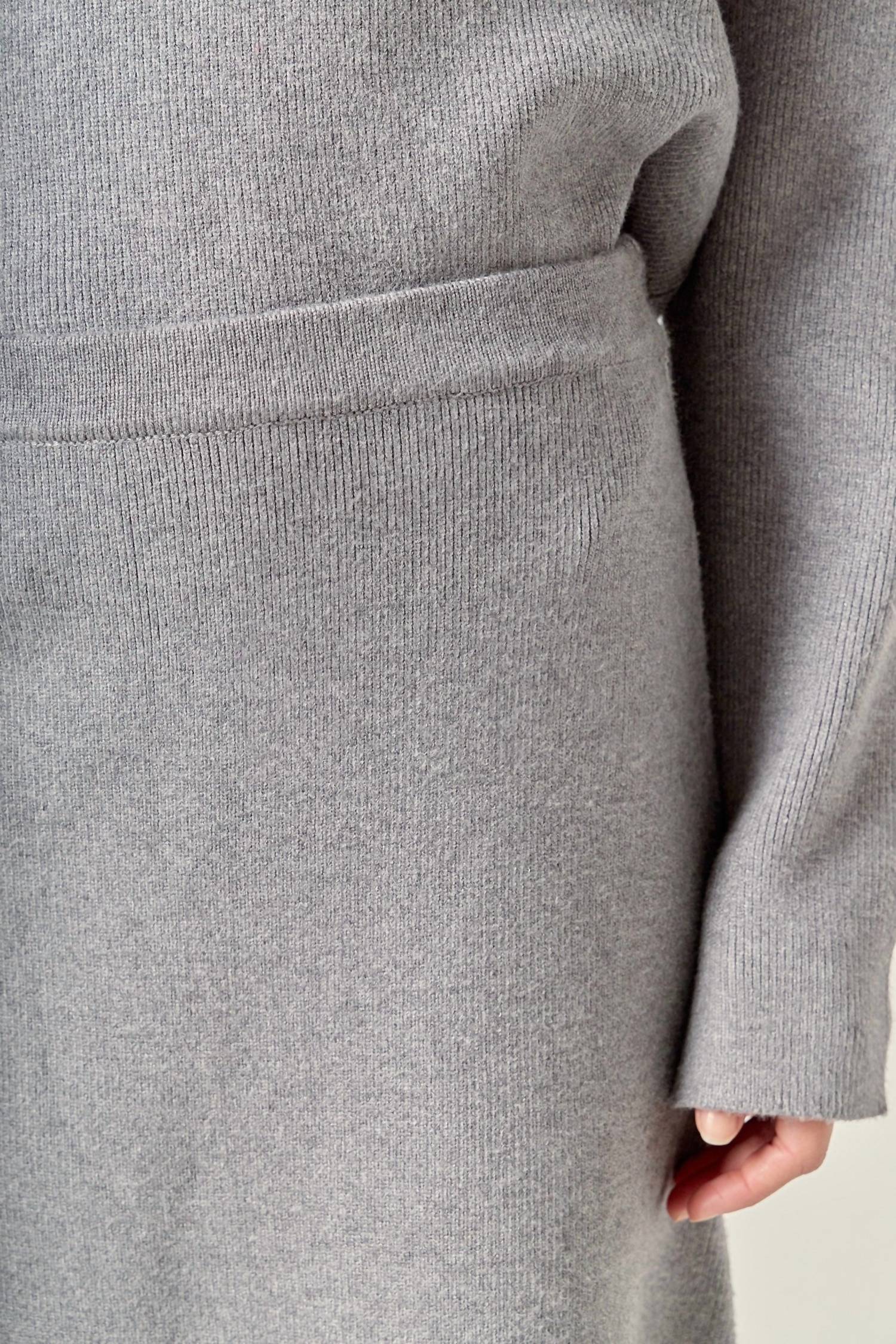 English Factory Knit Midi Skirt in grey - women's skirt - view 4
