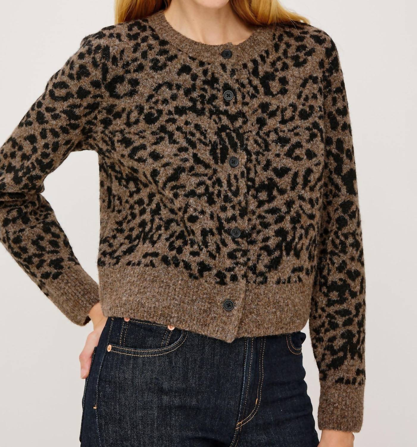 Rails Matilda Long Sleeve Cardigan in spotted - women's cardigan - alternate view